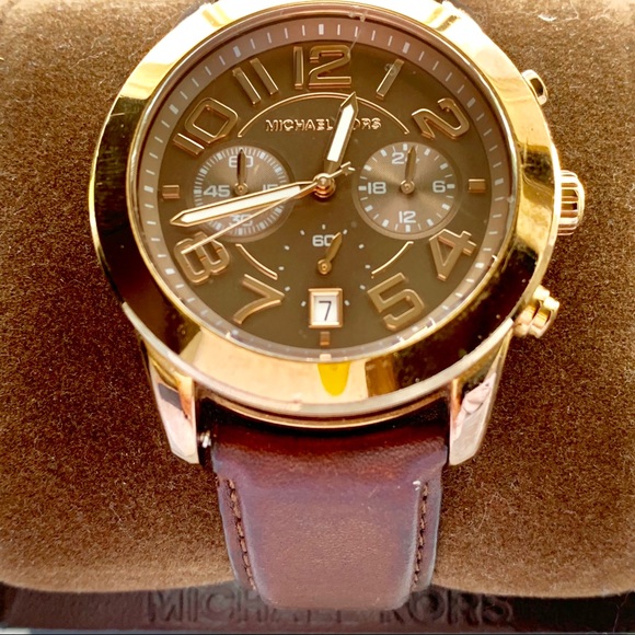 Michael Kors Rose Gold Chronograph Watch - Picture 2 of 5